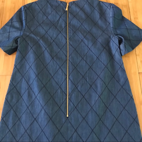 Kate Spade ♠️ Quilted Chambray Shift Dress - Picture 8 of 8